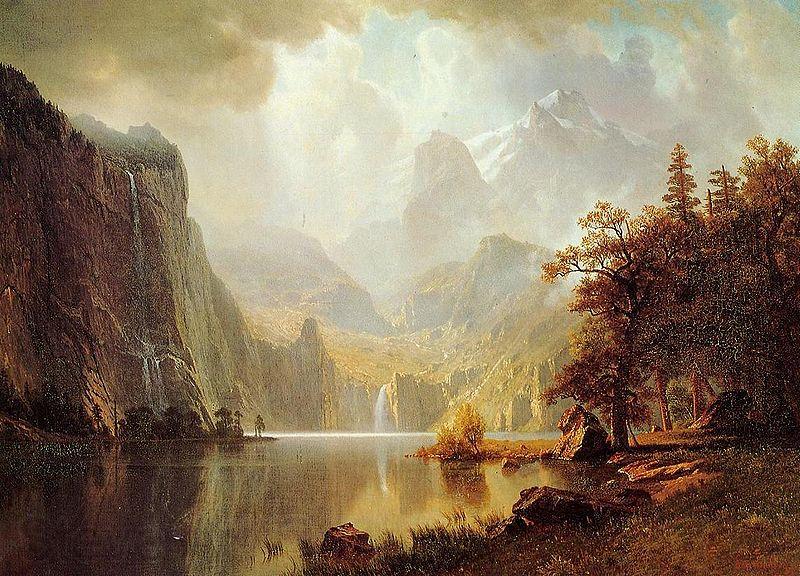 Albert Bierstadt In_the_Mountains Spain oil painting art
